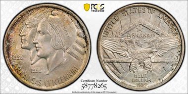 1935 50C Arkansas MS67