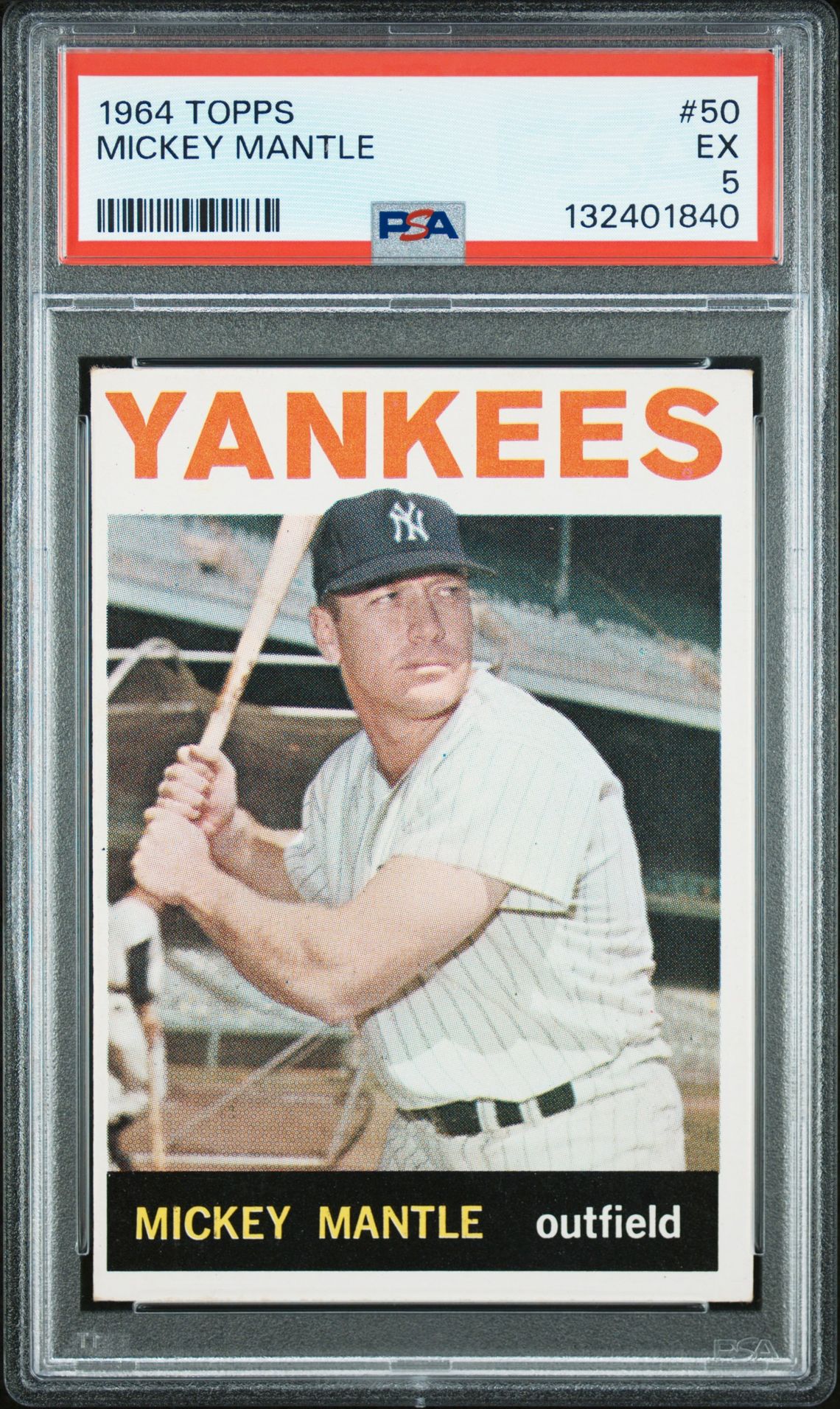 1964 Topps TOPPS #50 Mickey Mantle front