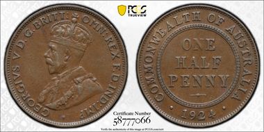 1924 1/2D AU53BN