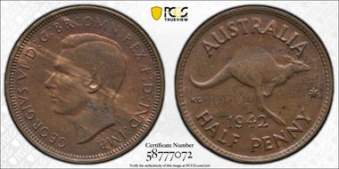 1942(p) 1/2D MS63BN
