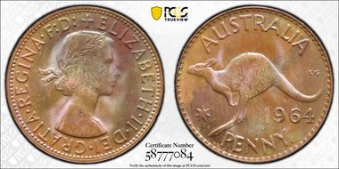 1964 Y. (p) 1D MS64RB