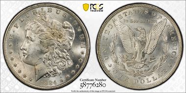 1884-O $1 MS64+