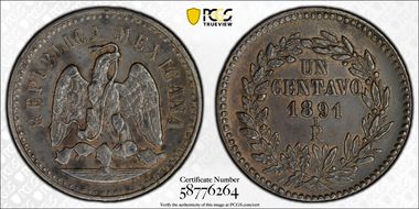 1891-Pi/Mo 1C AU58BN