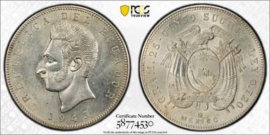 1943-Mo 5 Suc KM-79  Ag MS62