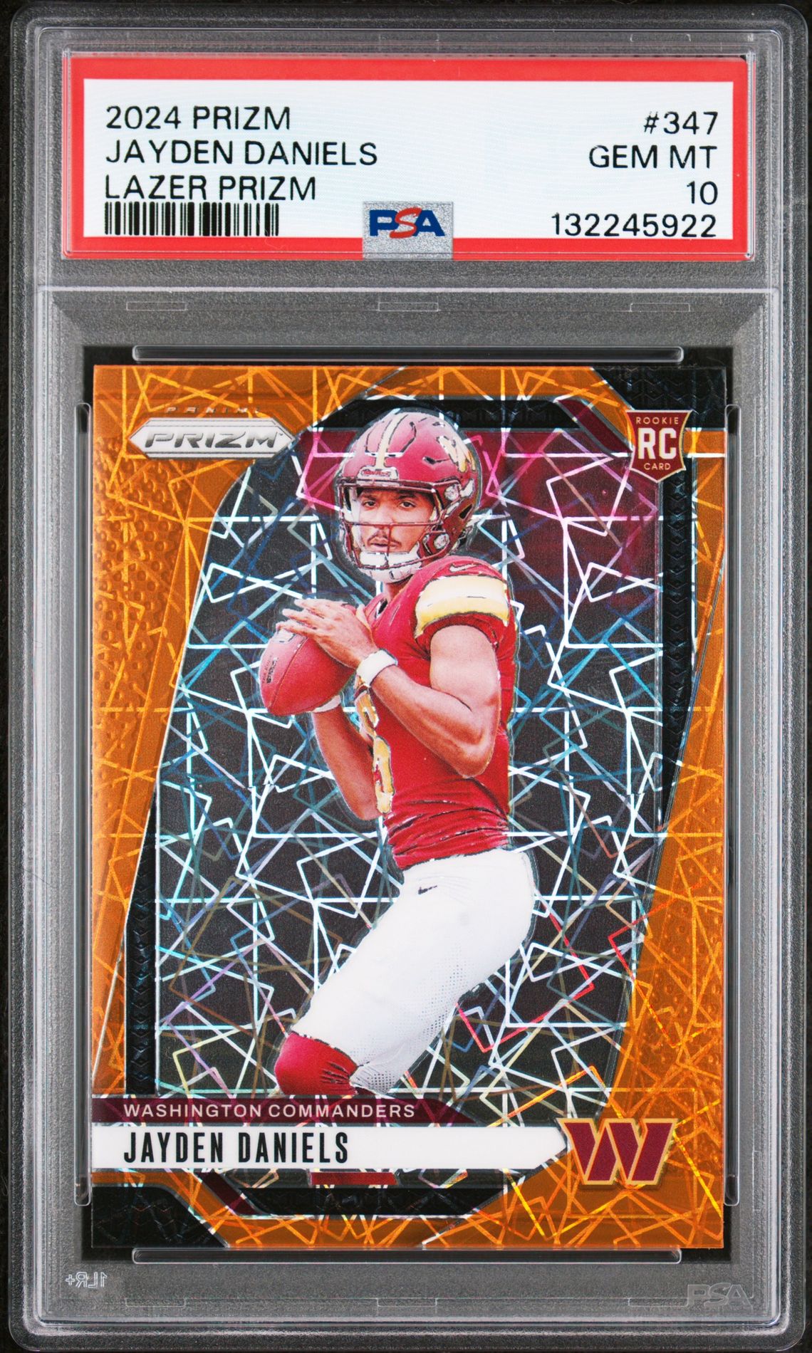 2024 Panini PANINI PRIZM GREEN WAVE #347 Jayden Daniels front