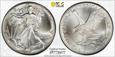 2021 $1 Silver Eagle - Type 2 MS68