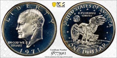 1971-S $1 Silver PR67