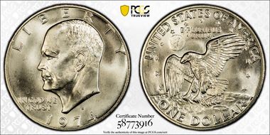 1974-S $1 Silver MS66