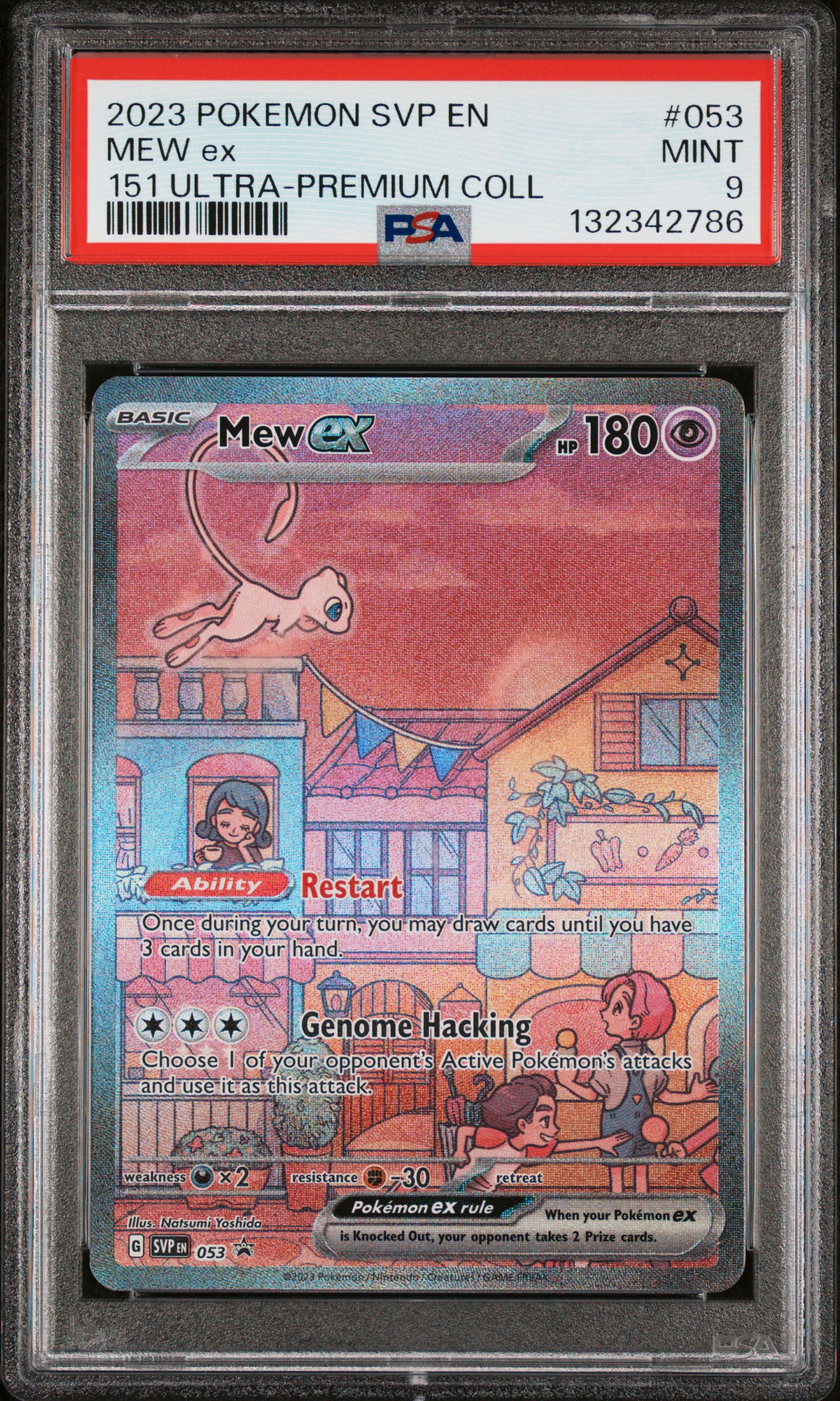 2023 #053 Mew EX PSA 9 Svp EN-SV Black Star Promo