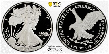 2025-S $1 Silver Eagle First Strike PR69DCAM