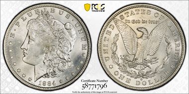 1884-O $1 MS65