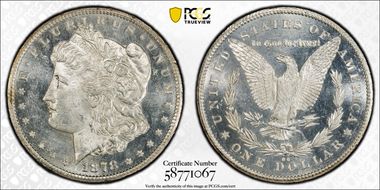 1878-CC $1 MS62PL