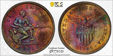 1905 1C KM-163 MS64BN