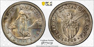 1919-S 10C MS65