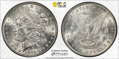 1885 $1 MS63