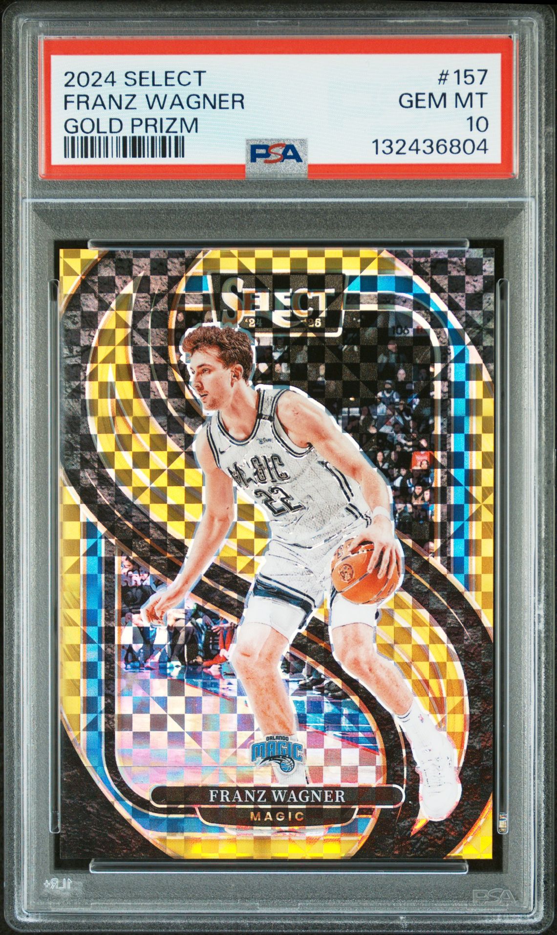 2024 Panini PANINI SELECT GOLD PRIZM #157 Franz Wagner front