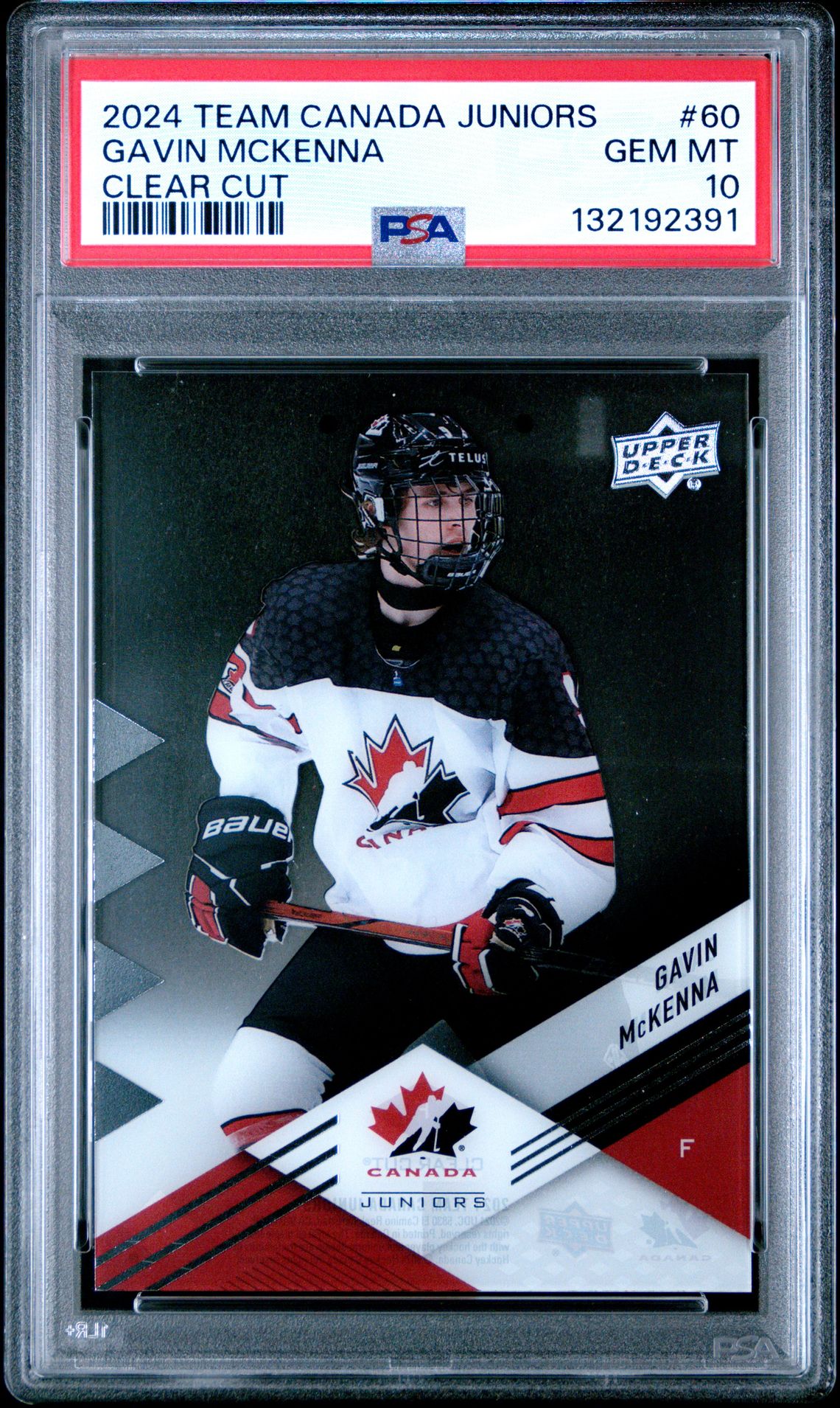 2024 Upper Deck UPPER DECK TEAM CANADA JUNIORS CLEAR CUT #60 Gavin Mckenna front