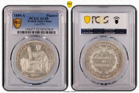 1889-A Piastre Lec-270 AU55