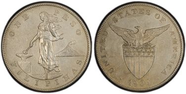 1904 Peso KM-168  Ag N1