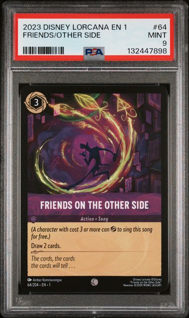 Disney Lorcana - 2023 Friends/Other Side #64 Disney Lorcana En 1-The First Chapter PSA 9