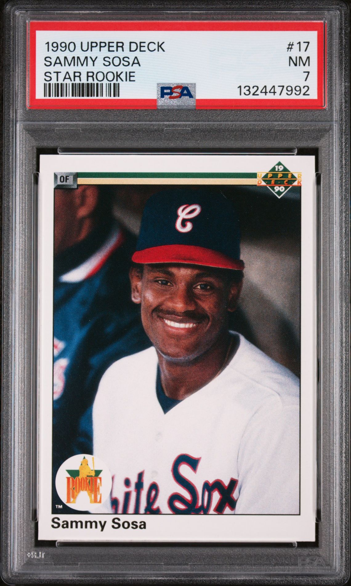 1990 Upper Deck UPPER DECK STAR ROOKIE #17 Sammy Sosa front