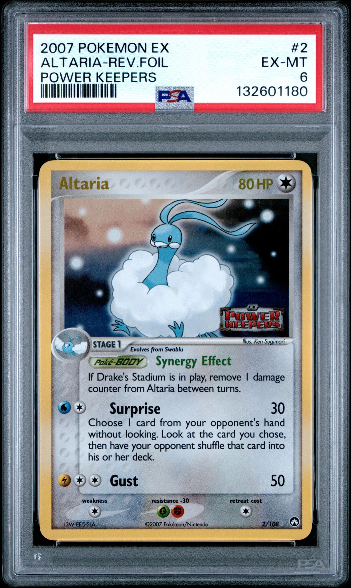 2007 Pokemon POKEMON EX POWER KEEPERS #2 Altaria-Rev.Foil front