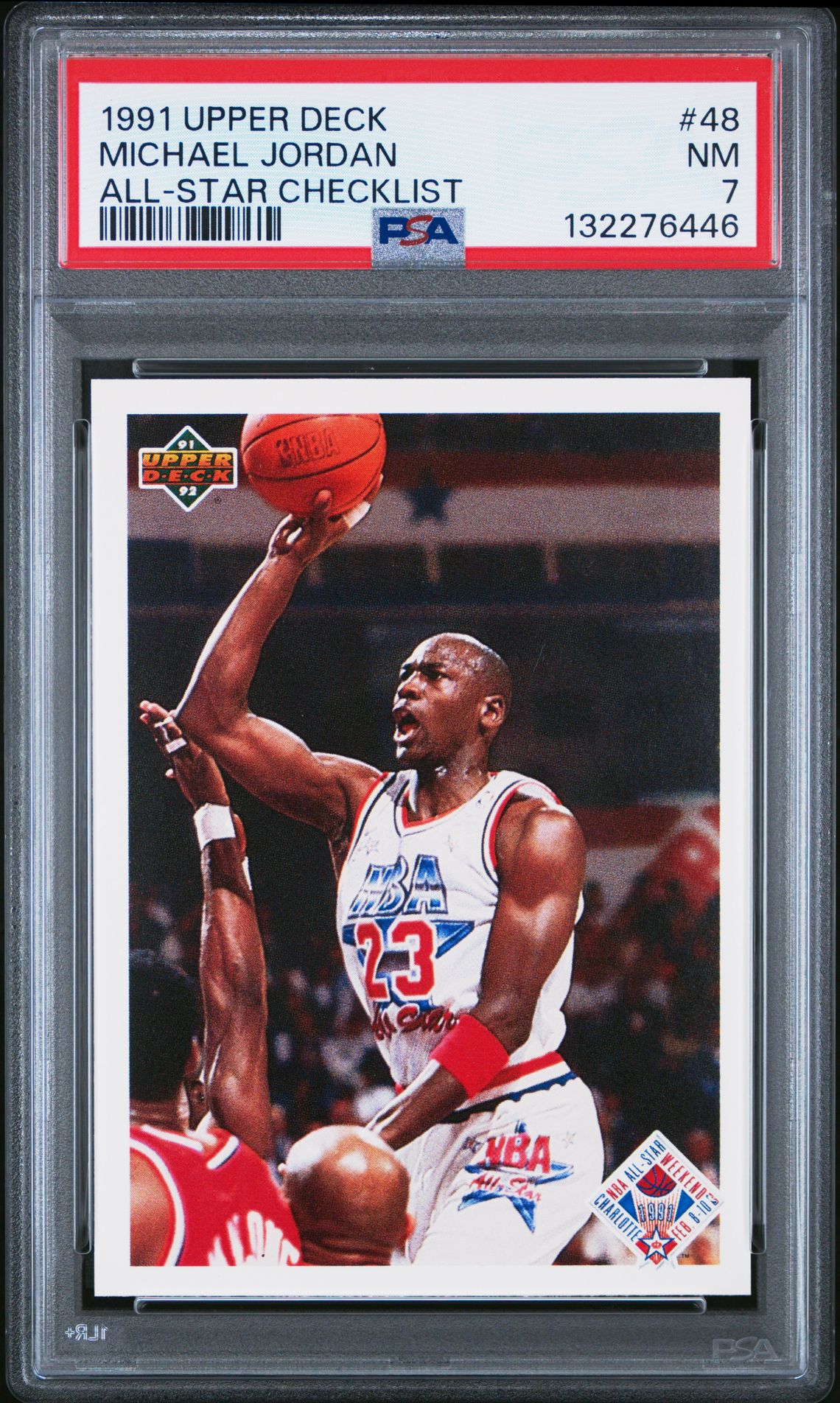 1991 Upper Deck Michael Jordan #48 (All-Star Checklist) Nm 7 front