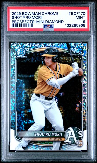 2025 Bowman Bowman Chrome Refractor #BCP17O Shotaro Morii front