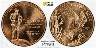 2003 Medal NWRS - Eagle MS68RD