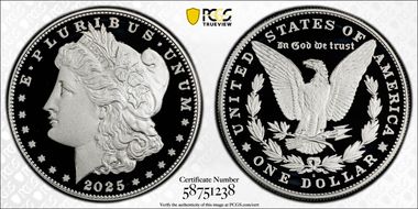 2025-S $1 Morgan Dollar First Strike PR70DCAM