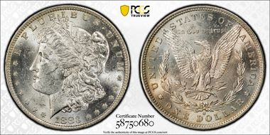 1883-O $1 MS62