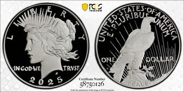 2025-S $1 Peace Dollar First Strike PR70DCAM