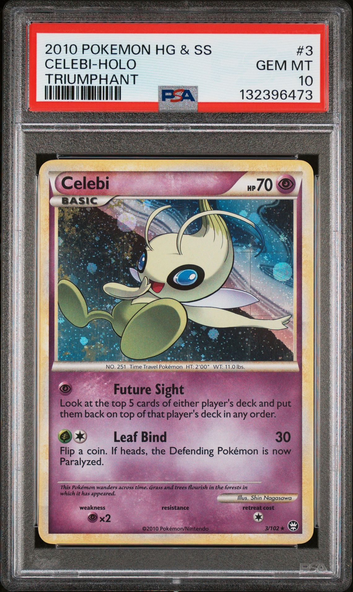 Pokemon Holo Celebi front