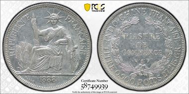 1888-A Piastre Lec-269 AU58