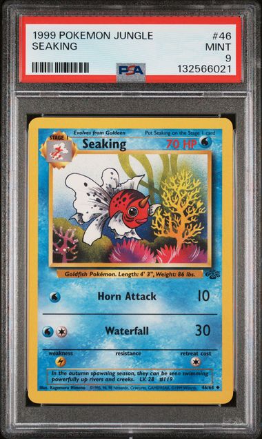 1999 Pokemon Jungle #46 Seaking front