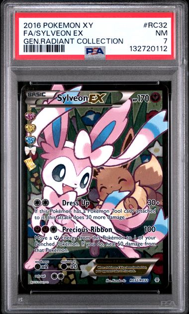 2016 POKEMON XY GENERATIONS RADIANT COLLECTION #RC32 FA/SYLVEON EX GEN.RADIANT COLLECTION (PSA 7) (PSA 7) – 132720112