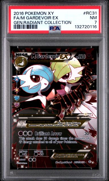 2016 POKEMON XY GENERATIONS RADIANT COLLECTION #RC31 FA/M GARDEVOIR EX GEN.RADIANT COLLECTION (PSA 7) (PSA 7) – 132720116