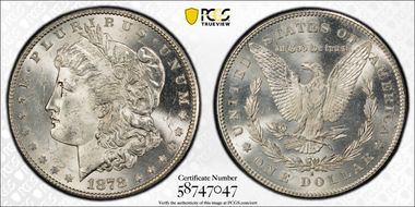 1878-S $1 MS63