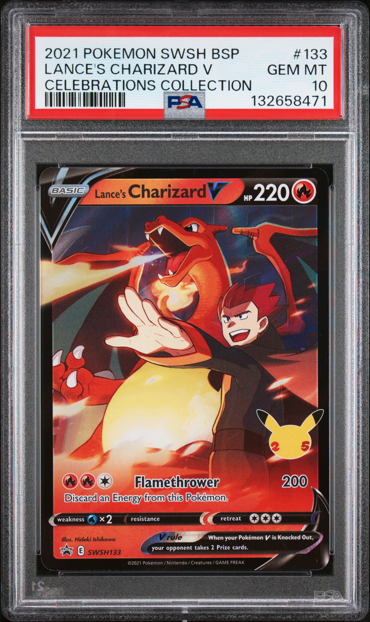 2021 POKEMON SWSH BLACK STAR PROMO TCG Cards LANCE'S CHARIZARD V