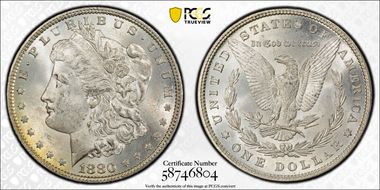 1880 $1 VAM 10, 8/7 Bit MS63