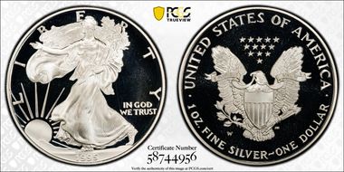 1995-W $1 Silver Eagle PR69DCAM