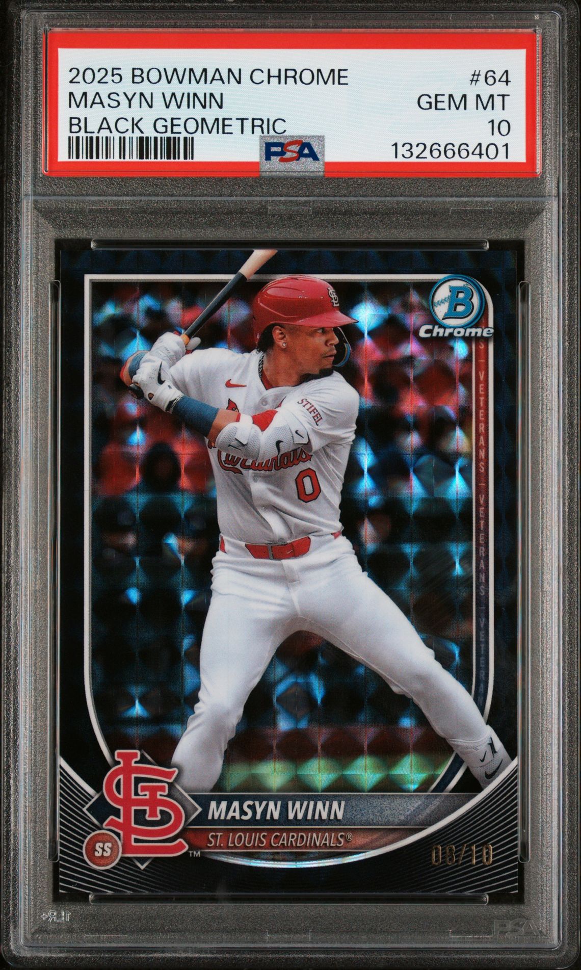 2025 Bowman Chrome #64 Masyn Winn front