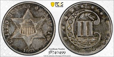 1862/1 3CS Overdate, FS-301 N1