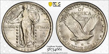 1920-S 25C MS65FH