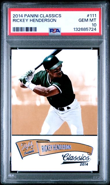 2014 Panini PANINI CLASSICS #111 Rickey Henderson front