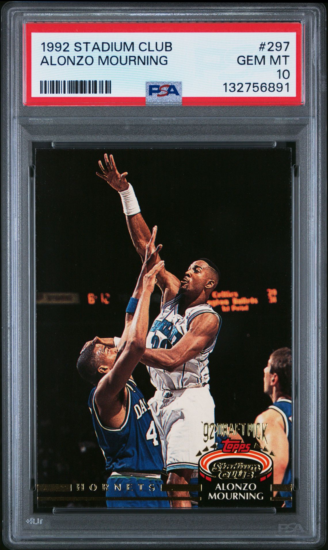 1992 Stadium Club STADIUM CLUB #297 Alonzo Mourning front