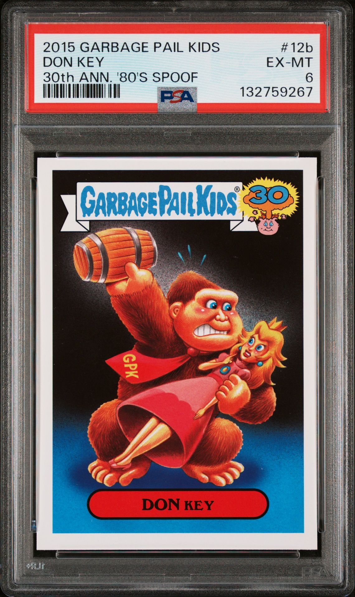 2015 Topps TOPPS GARBAGE PAIL KIDS 30TH ANNIVERSARY '80'S SPOOF 30TH ANN. '80'S SPOOF #12B Don Key front