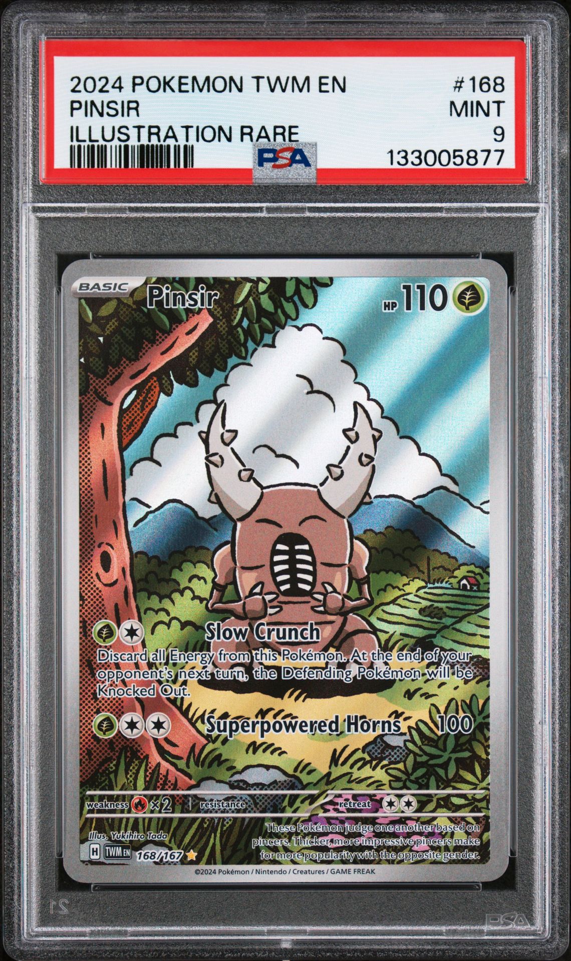2024 Pokemon Twm En-Twilight Masquerade Pinsir #168 (Illustration Rare) Mint 9 front