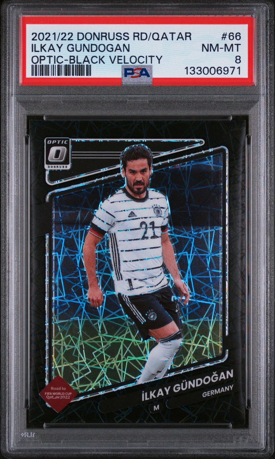 2021 Panini PANINI DONRUSS ROAD TO QATAR OPTIC-BLACK VELOCITY #66 Ilkay Gundogan front