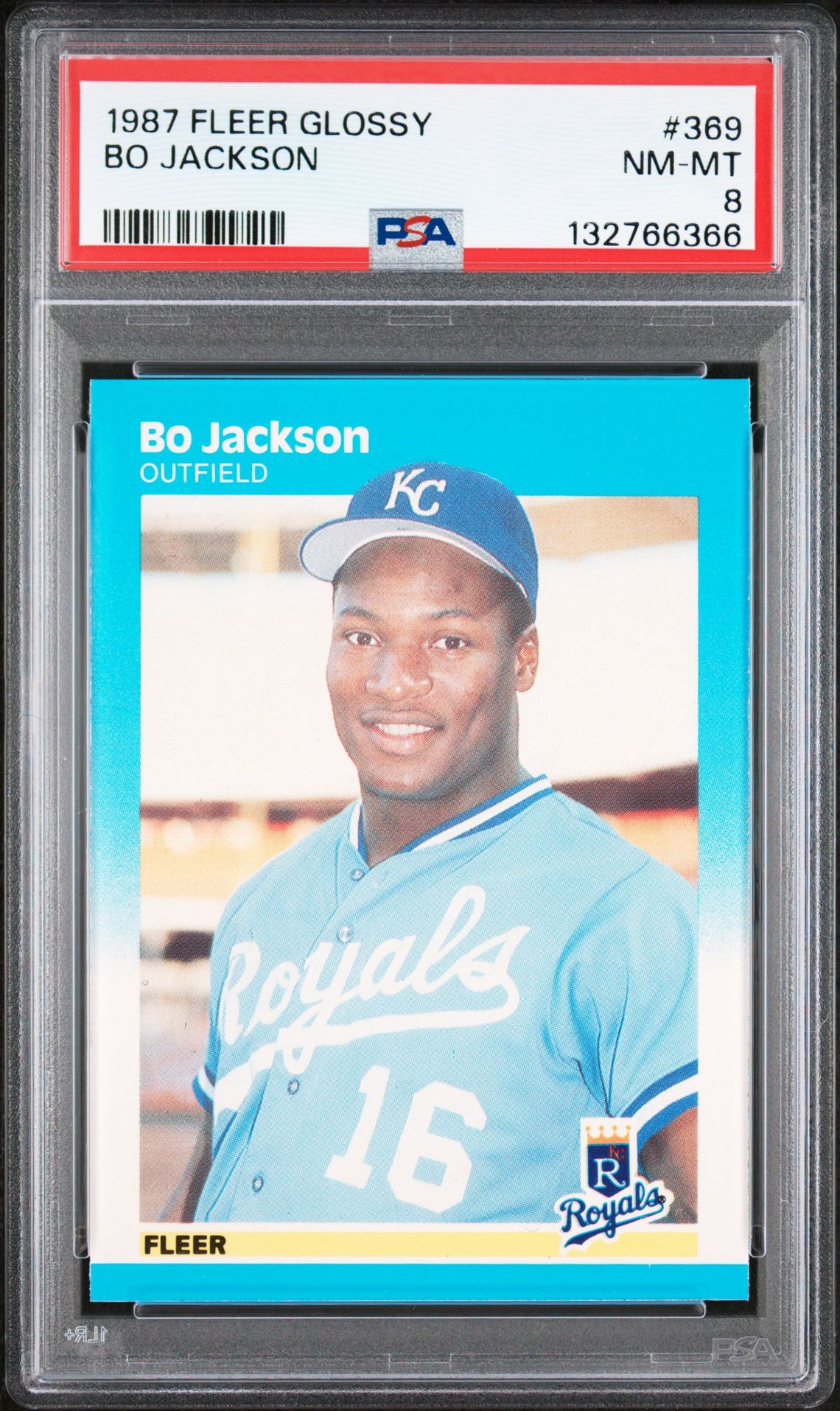 1987 Fleer Fleer Glossy #369 Bo Jackson front